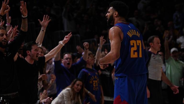 Jamal Murray fue clave, con sus encestes de tres puntos, para el triunfo de los Nuggets.