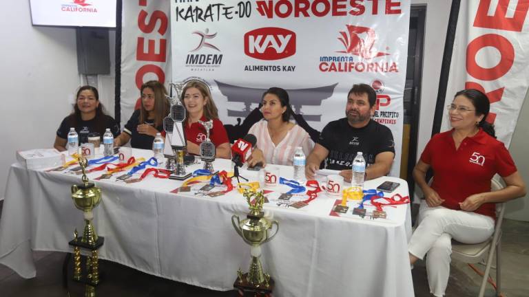 En las instalaciones de Grupo Editorial Datemex se llevó a cabo la presentación de la Copa Anual Regional de Karate-Do Noroeste.