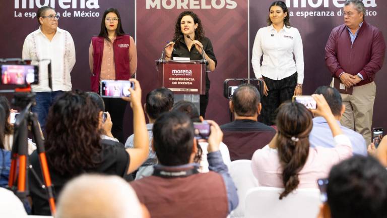 Luisa María Alcalde Luján, dirigente nacional de Morena.