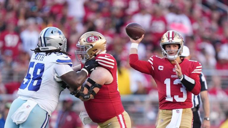 Los 49ers dominaron prácticamente todo el encuentro a los Cowboys.
