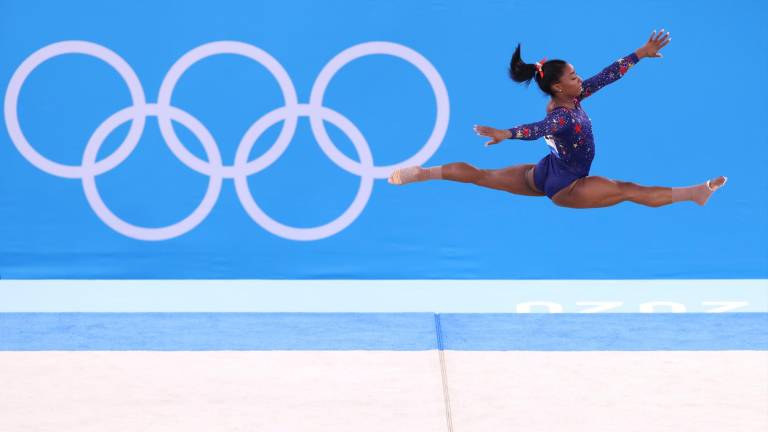 Simone Biles entró en acción.