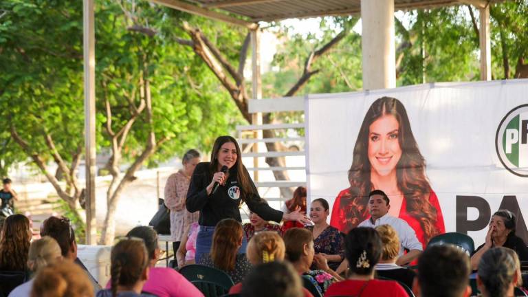 La Senadora por el PRI, Paloma Sánchez Ramos, en un evento registrado en Culiacán.