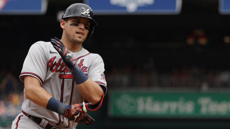 Austin Riley se llevó los honores de Jugador de la Semana en la Liga Nacional.