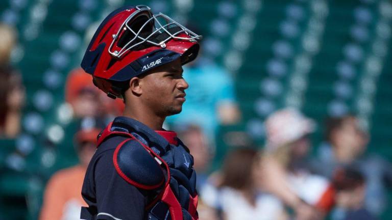 Francisco Mejía era de los pocos bates consistentes de los Rays en la presente temporada.