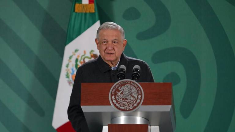Andrés Manuel López Obrador durante la conferencia matutina desde Tlaxcala.