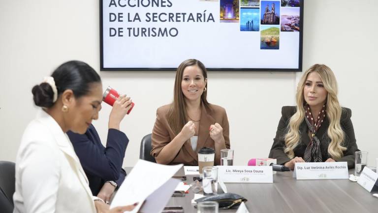 La Secretaria de Turismo Mireya Sosa Osuna se reúne con integrantes de la Comisión de Turismo del Congreso de Sinaloa.