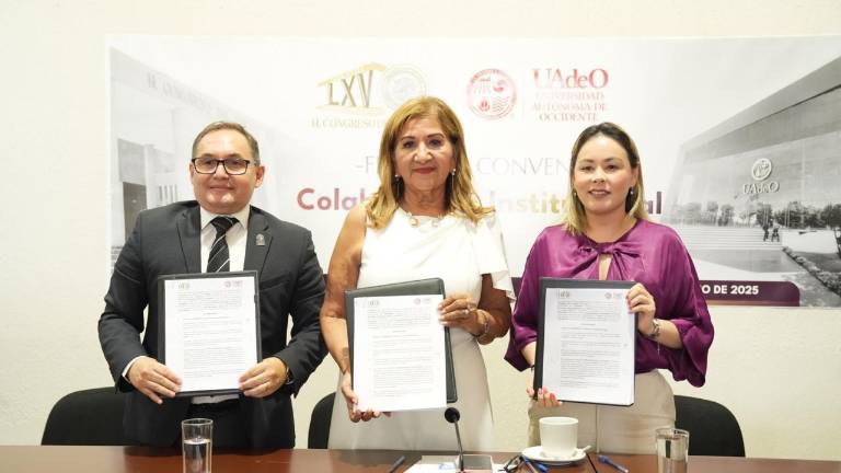 El Congreso de Sinaloa y la UAdeO firmaron un convenio de colaboración.