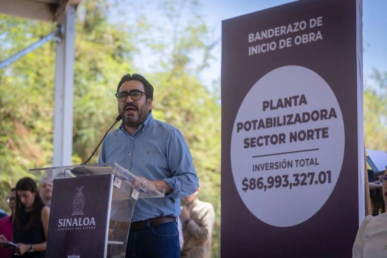 Gobierno de Culiacán celebra inicio de planta potabilizadora en zona norte... sin tenerla contratada