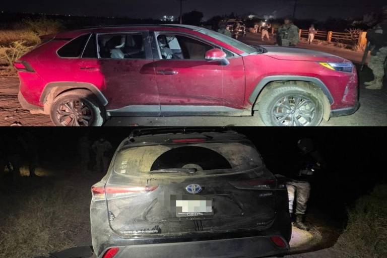 Ejército recupera dos vehículos con reporte de robo en la zona rural de Culiacán