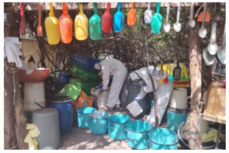 Ejército asegura laboratorio clandestino con 20 mil pastillas de fentanilo en Culiacán