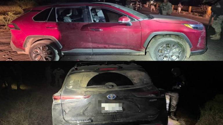 Dos vehículos con reporte de robo fueron localizados en Culiacán y puestos a disposición del Ministerio Público.