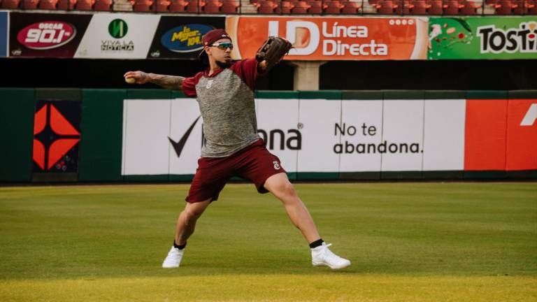 Sebastián Elizalde en su primera práctica.