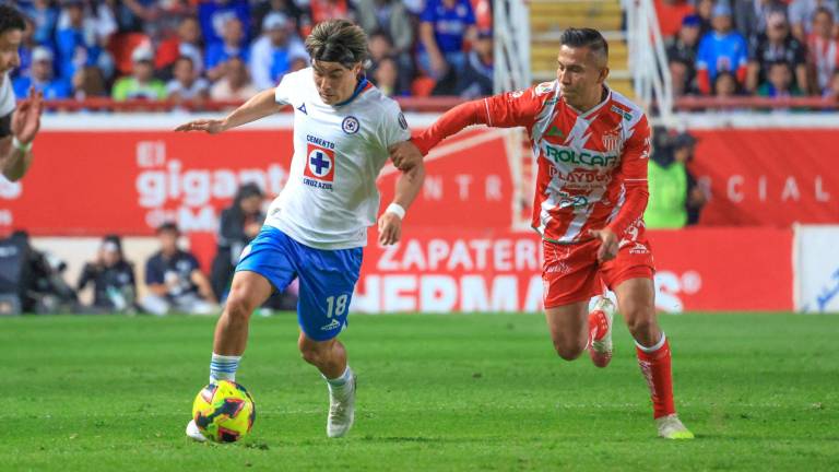 Luka Romero arrancó como titular en el triunfo del Cruz Azul en Aguascalientes.