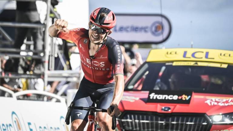 El polaco Michal Kwiatkowski gana su segunda etapa en un Tour de Francia.