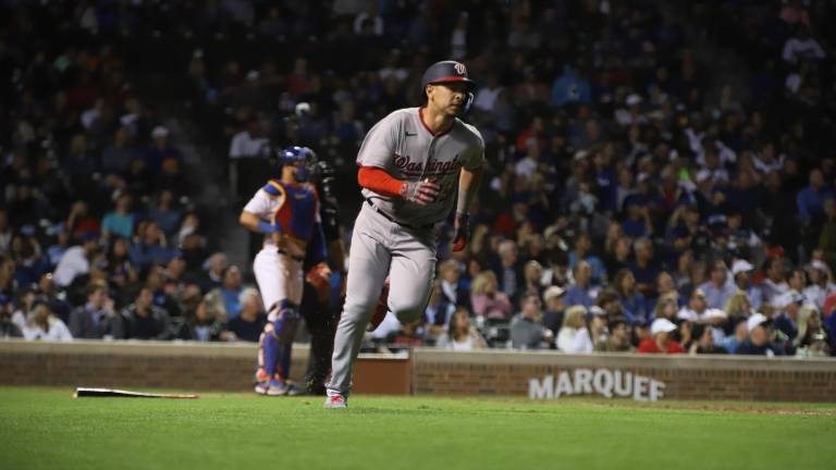 Joey Meneses dio su tercer jonrón de la temporada, segundo en días consecutivos y que sirvió para darle a los Nacionales de Washington la victoria.