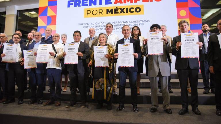 Algunos de los aspirantes que buscan ser candidato a la Presidencia de México por el Frente Amplio por México.