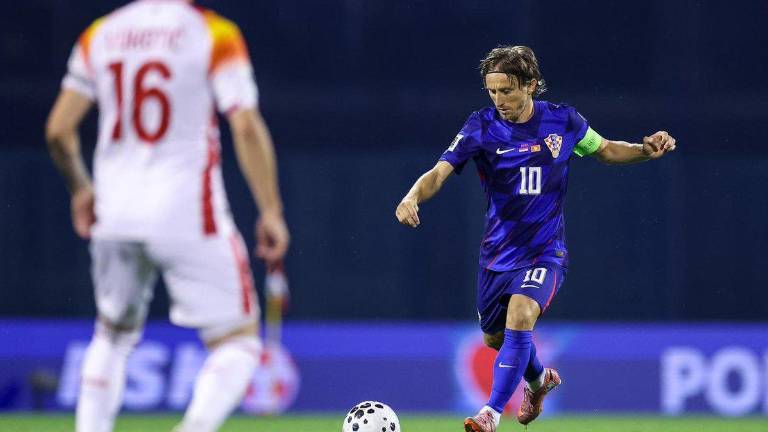 Luka Modric fue figura en el triunfo de Croacia sobre Montenegro, en las eliminatorias de la UEFA.