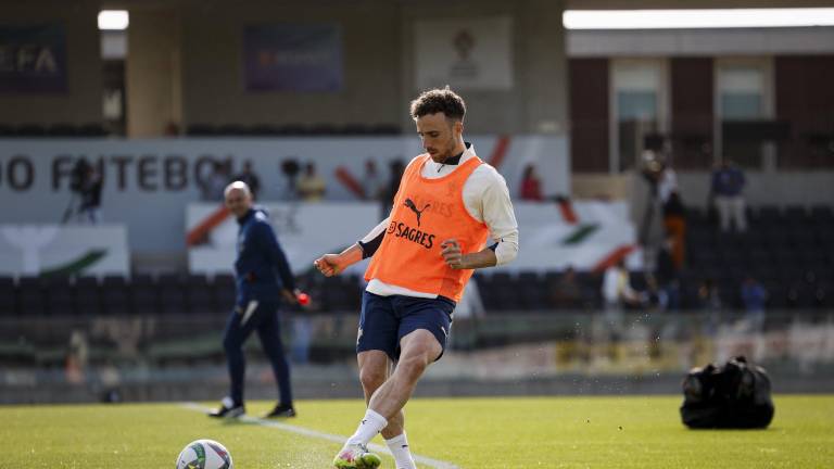 Portugal ya entrena a tope para medirse a Alemania en las semifinales de la Liga de Naciones de la UEFA.