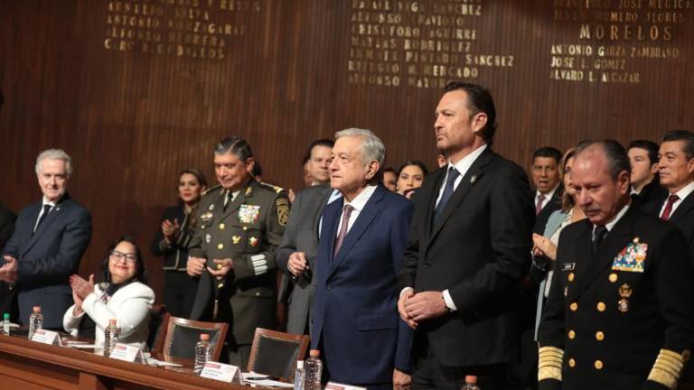 Ceremonia del aniversario de la Constitución mexicana en Querétaro.