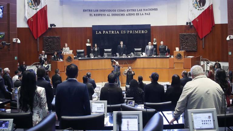 Sesión del Senado donde se aprobaron reformas relacionadas con la seguridad.