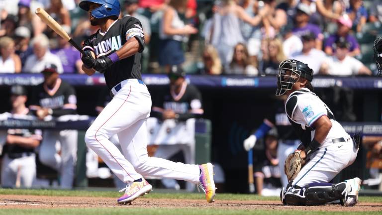 Brennen Davis fue la figura ofensiva de la Liga Nacional en el Juego de Futuras Estrellas de MLB.