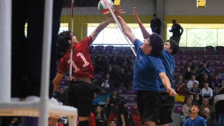 Muchas emociones desataron los encuentros de voleibol de sala, en los zonales Centro-Norte de los Juegos Nacionales Conade 2023, en Sinaloa.