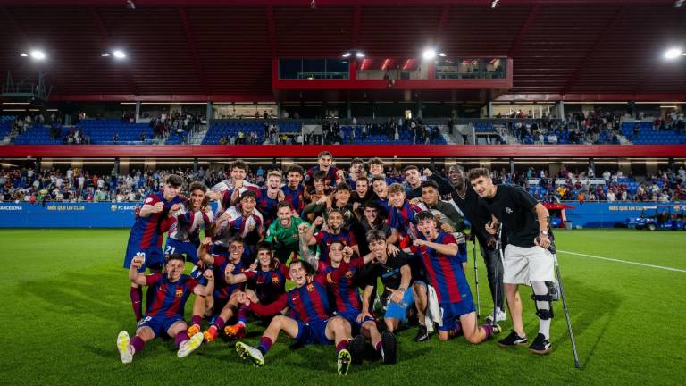 El Barça Atlètic viene de atrás para ganar.