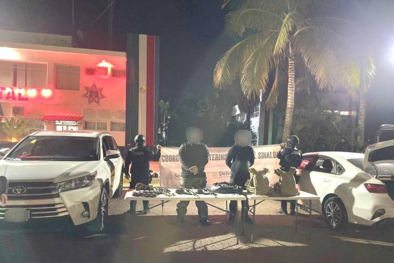 Detienen a dos hombres tras rescatar a víctima de privación ilegal en Culiacán