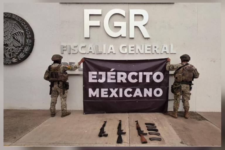 Aseguran armamento y equipo táctico en poblados de Tepuche, en Culiacán