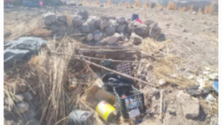 Militares deshabilitaron los campamentos improvisados mediante mano de obra e incineración en la zona serrana de Cosalá.