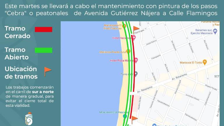 La zona en la que se realizarán los trabajos.