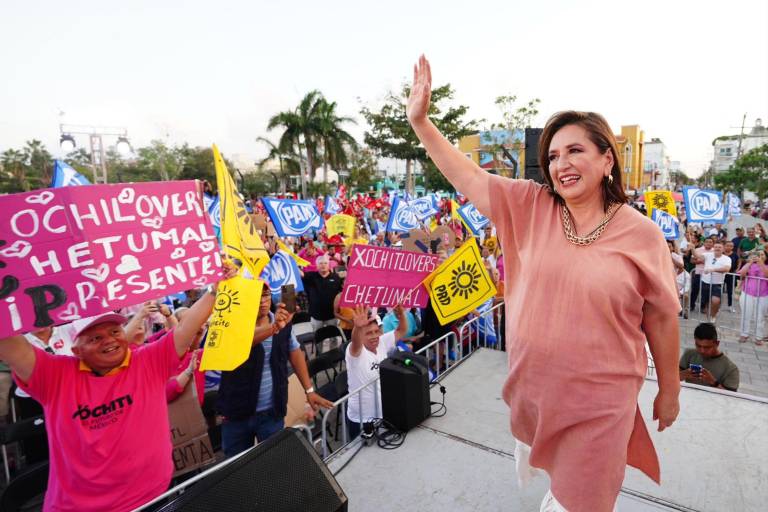 ‘No estoy compitiendo por acarreo, dice Xóchitl Gálvez en Playa del Carmen