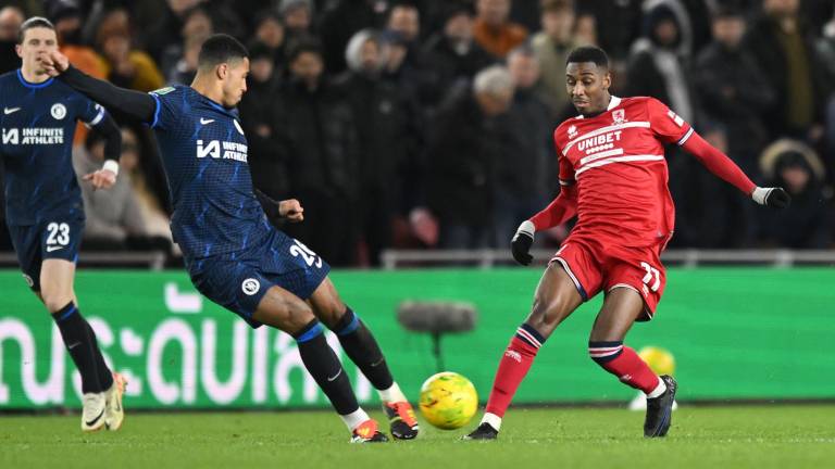 Chelsea sigue en caída libre al caer ante el Middlesbrough en la ida de las semifinales de la Carabao Cup.