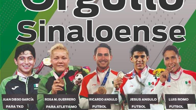 Los medallistas sinaloenses en Tokio 2020.