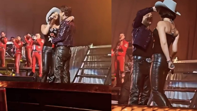 Christian Nodal y Ángela Aguilar.