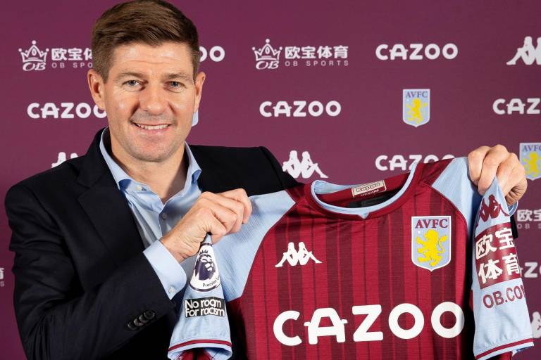 Steven Gerrard es presentado como nuevo DT del Aston Villa