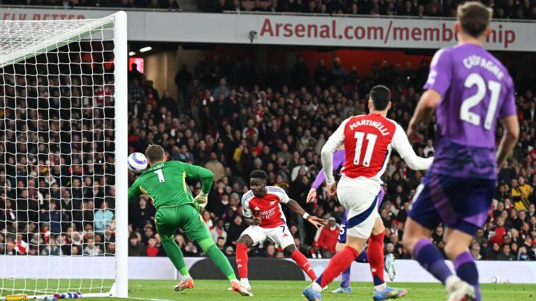 Bukayo Saka anotó el gol que marcó la diferencia final en favor del Arsenal.