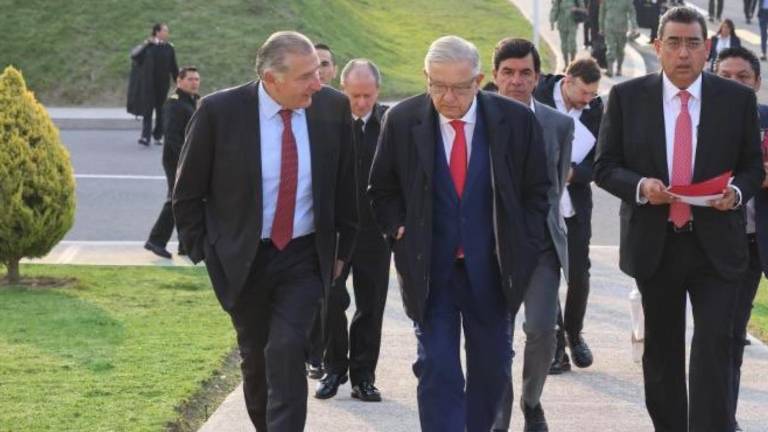 Adán Augusto López Hernández, Secretario de Gobernación, en una de las giras junto al Presidente de México Andrés Manuel López Obrador.