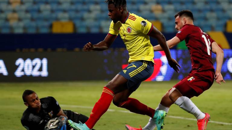 Wuilker Faríñez fue la figura del juego.