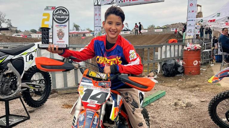 Miguel García Pérez fue sublíder en su categoría en el Campeonato Mexicano de Motocross.