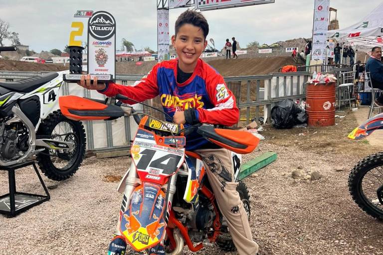 Miguel García Jr. continúa en ascenso en Campeonato de Motocross