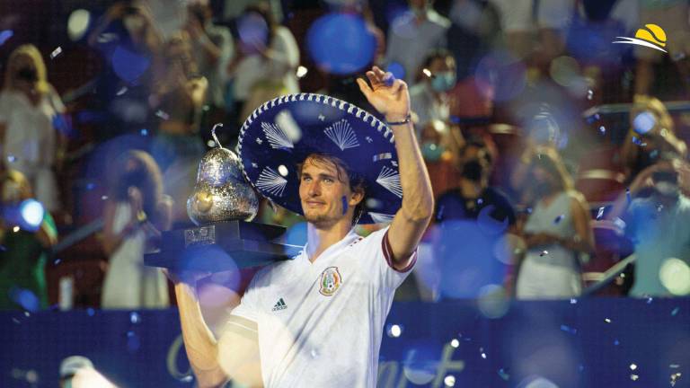 Alexander Zverev ya sabe lo que es ser campeón del Abierto Mexicano de tenis.