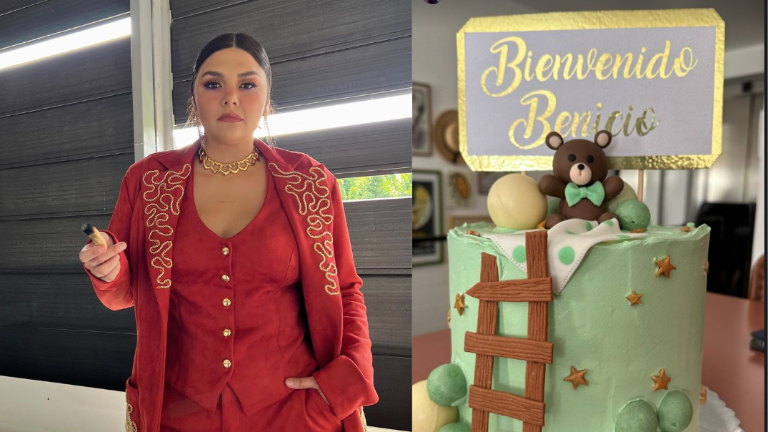 Yuridia da la bienvenida a su hijo Benicio.
