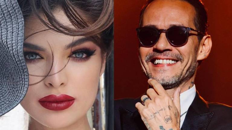 Nadia Ferreira y Marc Anthony muestran su amor en las redes sociales.