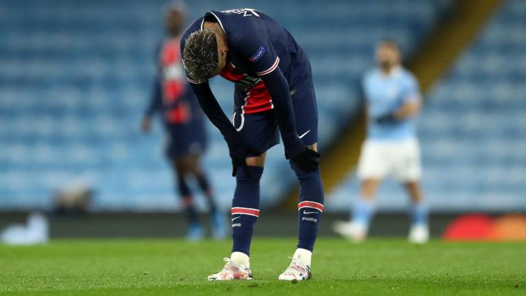 Neymar tras la eliminación del PSG.