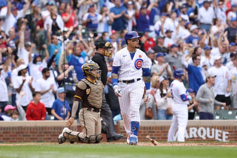 Jonrones de Báez y Wisdom impulsan a Cachorros