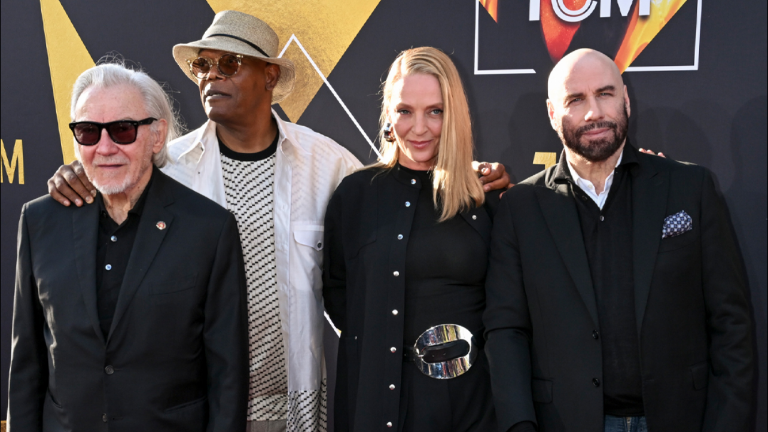 Harvey Keitel, Samuel L. Jackson, Uma Thurman y John Travolta.
