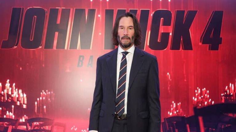 Keanu Reeves se presenta en la Comic-Con Experience 2022 de Brasil.