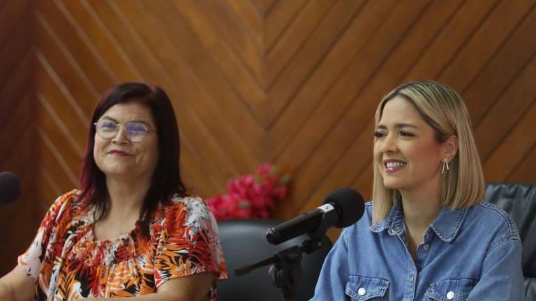 Elsa Bojórquez y Estrella Palacios informaron sobre las actividades que se llevarán a cabo en el marco del Día Internacional de la Eliminación de la Violencia contra la Mujer.