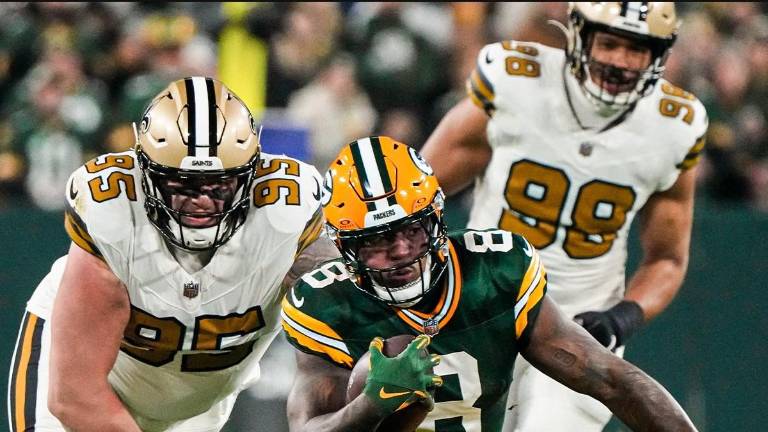 Josh Jacobs terminó el encuentro con 69 yardas y una anotación para los Packers.